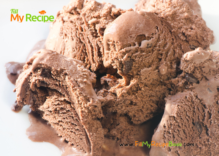 Creamy Chocolate Ice Cream Recipe that is an easy 3 ingredient homemade frozen dessert and a rich no chum easy family recipe.