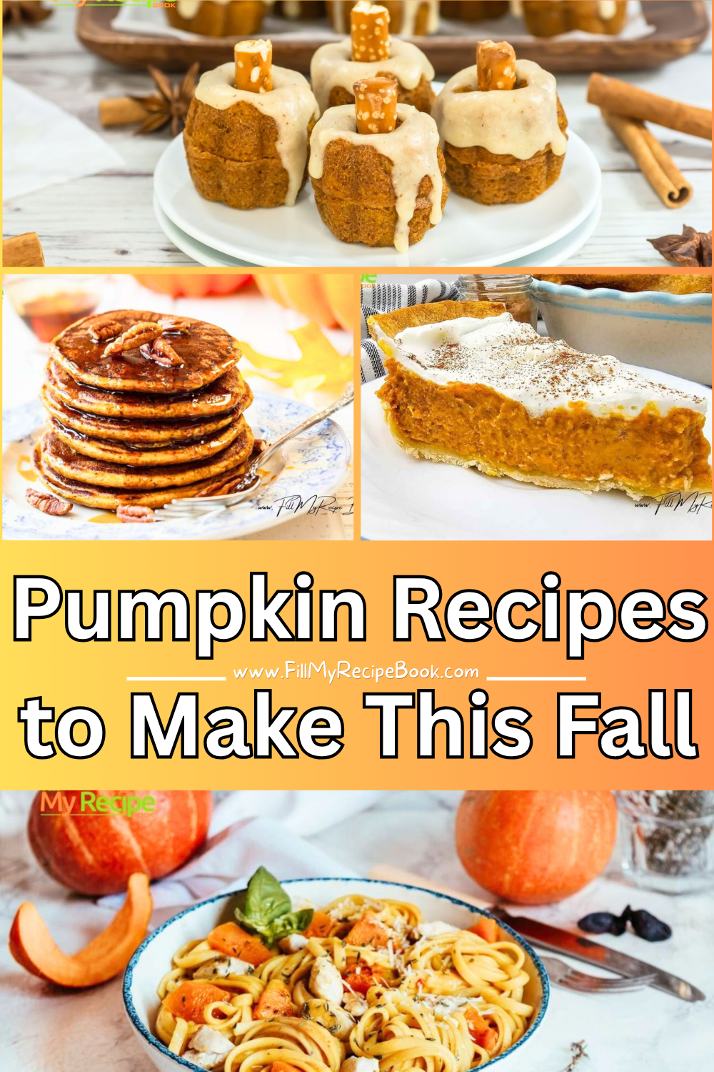 Delicious Pumpkin recipes to make this fall, from sweet desserts and baked treats to savory meals and tasty pumpkin snacks.