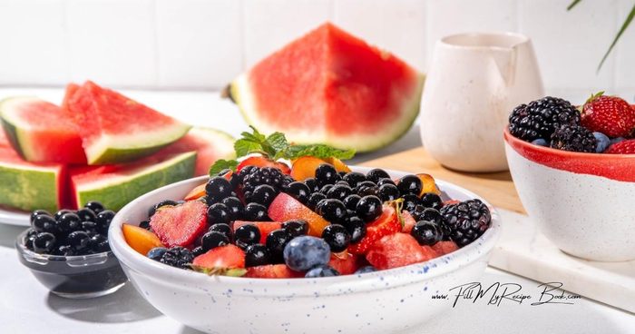 Light and fruity! A Summer Berry Salad with tapioca pearls and honey dressing is the perfect refreshing recipe for picnics, brunch.