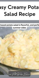 Easy creamy potato salad recipe. Easy mayo based potato salad is flavorful, and perfect for summer sides, braais, BBQs, family gatherings.