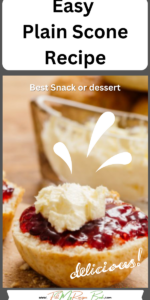 Easy Plain Scone Recipe. The best simple basic recipe mix that make the best delicious tea time snack or dessert with jam and cream.