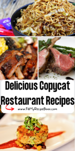 Delicious Copycat Restaurant Recipes ideas to create at home. Easy Dinners or lunch meals to recreate at home, food for two or family.