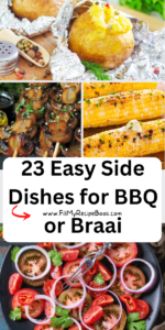 23 Easy Side Dishes for BBQ or Braai recipes ideas. Plate up these easy healthy cold or warm sides, lunches or dinners for summer cookouts.