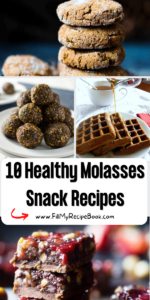 10 Healthy Molasses Snack Recipes ideas. Tasty sweet homemade desserts, in cookies, waffles, snack bars, biscuits and cakes recipes.